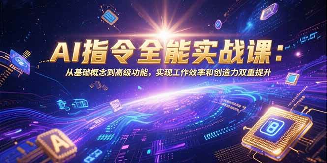（15455期）AI指令全能实战课：从基础概念到高级功能，实现工作效率和创造力双重提升-水水网赚