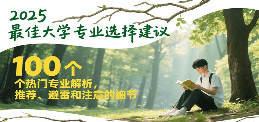 2025最佳大学专业选择建议，100个热门专业解析，推荐、避雷和注意的细节-水水网赚