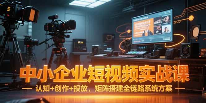 （15249期）中小企业短视频实战课，认知+创作+投放，矩阵搭建全链路系统方案-水水网赚