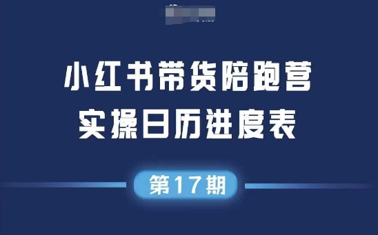 小红书第17期带货陪跑营，不囤货，无不直播，无不投流，通过选品+笔记内容+测品+笔记铺量+矩阵运营打爆款-水水网赚