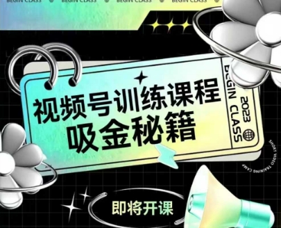如何做好视频号，视频号训练课程，吸金秘籍-水水网赚