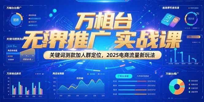 （15192期）万相台无界推广实战课，关键词测款加人群定位，2025电商流量新玩法-水水网赚