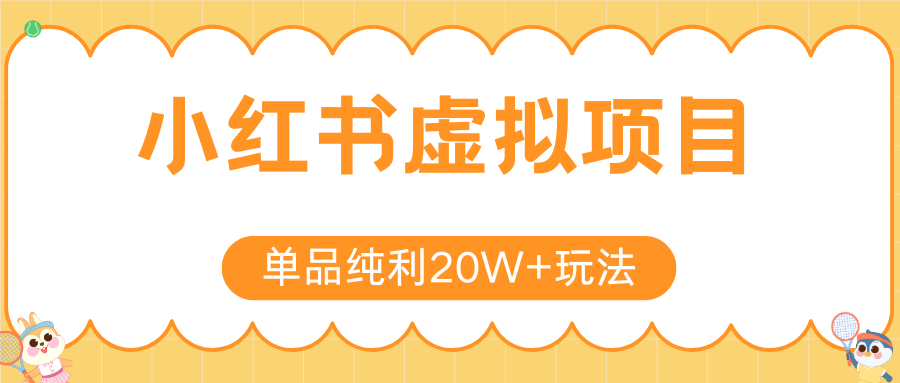 小红书卖虚拟产品，单品纯利20W+玩法分享（节系列课程）-水水网赚
