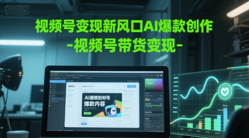 视频号变现新风口AI爆款创作-视频号带货变现-水水网赚