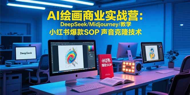 （15460期）AI绘画商业实战营：DeepSeek/Midjourney/教学 小红书爆款SOP 声音克隆技术-水水网赚