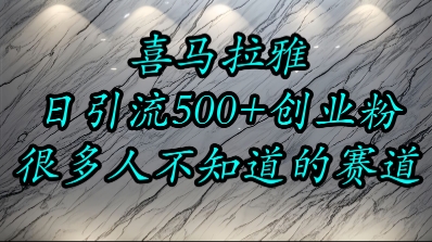 喜马拉雅，小而精的流量赛道，日进500+精准创业粉-水水网赚
