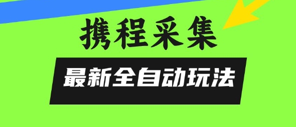 携程信息采集全自动玩法，0风控，无脑开干【揭秘】-水水网赚
