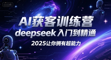 AI获客训练营，deepseek入门到精通，2025让你拥有超能力-水水网赚