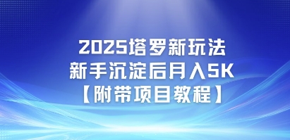 2025塔罗新玩法，新手沉淀后月入5K【附带项目教程】-水水网赚