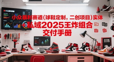 小众暴利赛道(球鞋定制，二创项目)实体+私域2025王炸组合 交付手册-水水网赚