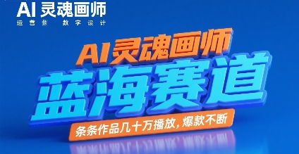 AI灵魂画师，蓝海赛道，条条作品几十W播放，爆款不断-水水网赚