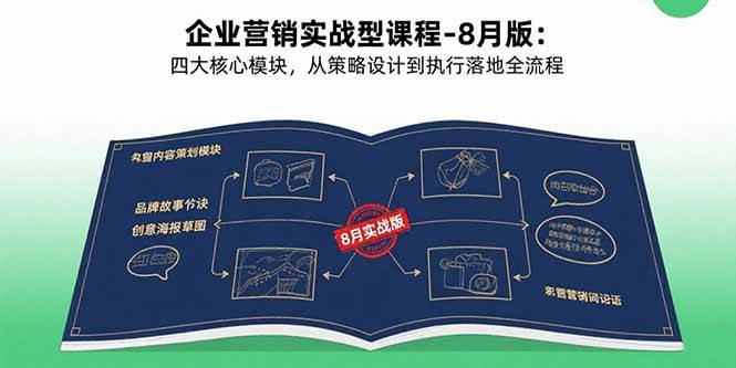 （15823期）企业营销实战型课程-8月版：四大核心模块，从策略设计到执行落地全流程-水水网赚
