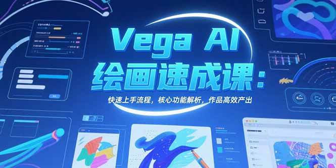 （15470期）Vega AI绘画速成课：快速上手流程，核心功能解析，作品高效产出-水水网赚