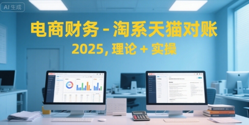 电商财务-淘系天猫对账2025，理论+实操-水水网赚