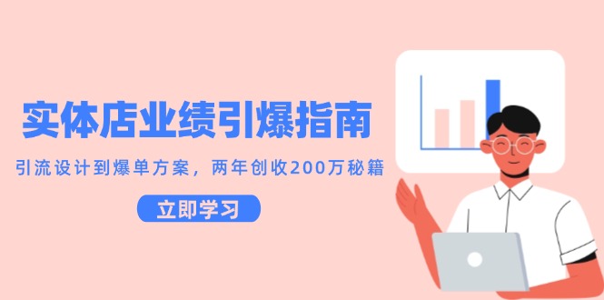 实体店业绩引爆指南，引流设计到爆单方案，两年创收200万秘籍-水水网赚