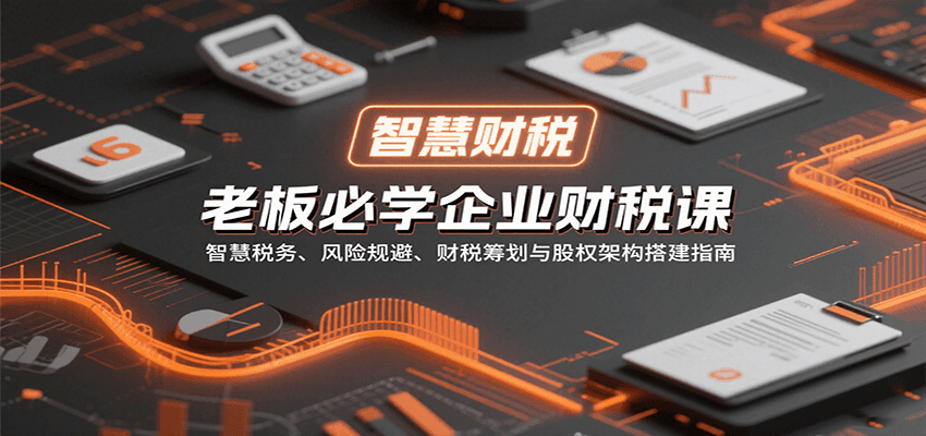 老板必学企业财税课：智慧税务、风险规避、财税筹划与股权架构搭建指南-水水网赚