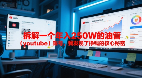 付费文章：拆解一个年入250W的油管（youtube）账号，我发现了挣钱的核心秘密-水水网赚