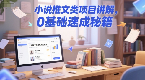 小说推文类项目讲解，0 基础速成秘籍-水水网赚