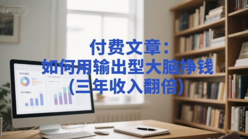 付费文章：如何用输出型大脑挣钱(三年收入翻倍)-水水网赚