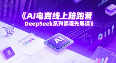 AI电商线上陪跑营，DeepSeek系列课程先导课-水水网赚