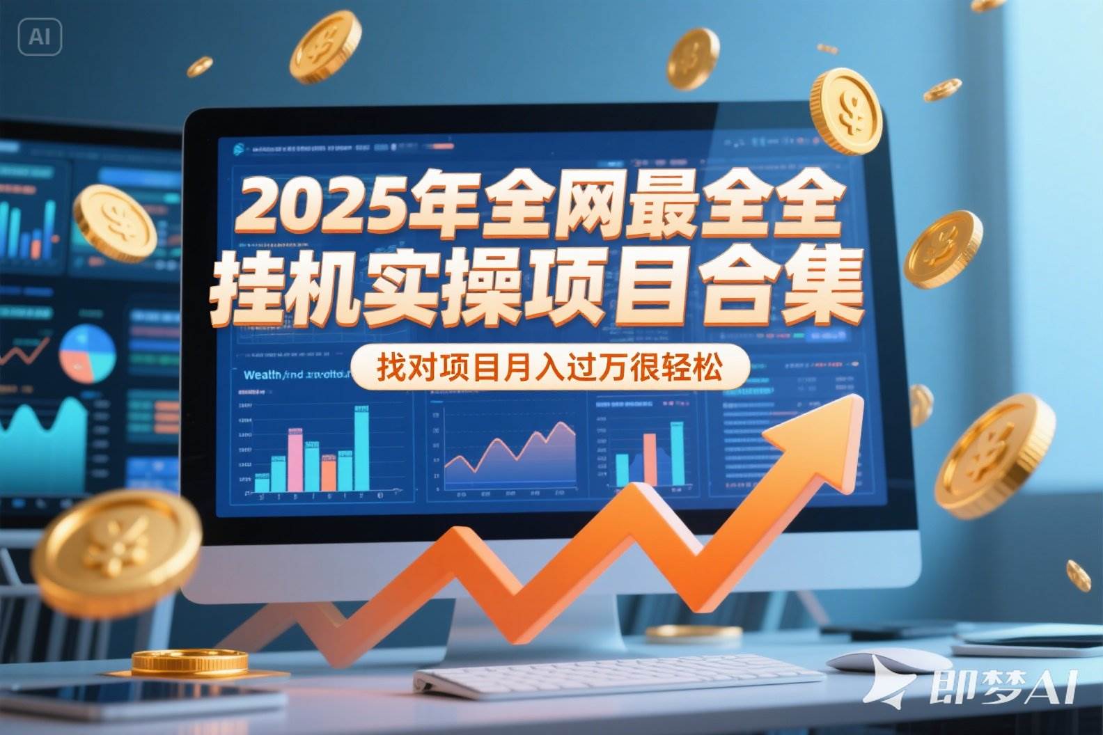 （15303期）2025年挂机实操项目实操演练，挂机类型，AI直播类型，轻资产创业类型…-水水网赚
