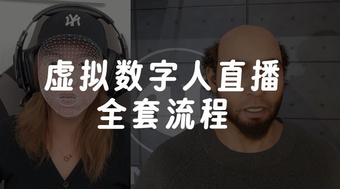 价值 3000 的虚拟数字人直播技术，虚拟数字人全套流程-水水网赚