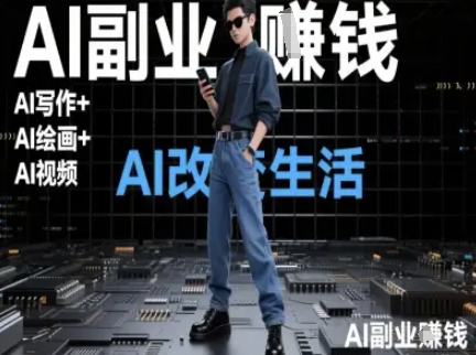 AI改变生活（Ai写作+AI绘画+Ai视频），AI副业挣钱-水水网赚
