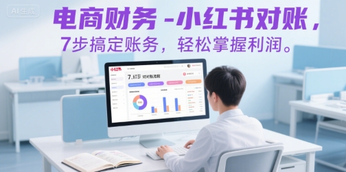 电商财务-小红书对账，7步搞定账务，轻松掌握利润-水水网赚