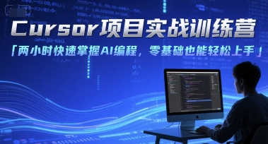 Cursor项目实战训练营，两小时快速掌握AI编程，零基础也能轻松上手-水水网赚