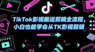 TikTok影视搬运剪辑全流程，小白也能学会从TK影视剪辑-水水网赚