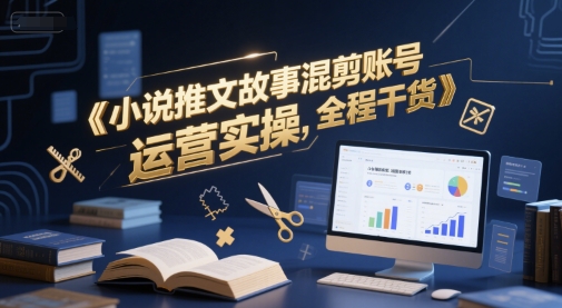 小说推文故事混剪账号运营实操，全程干货-水水网赚