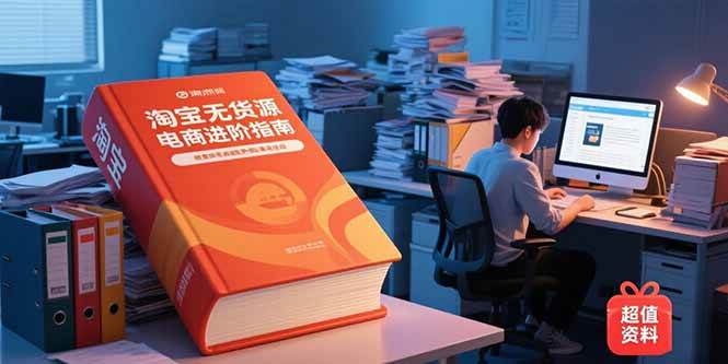 （15317期）淘宝无货源电商进阶指南，包含新人课、进阶课，配套资料，蓝海选品等-水水网赚