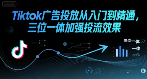 Tiktok广告投放从入门到精通，三位一体加强投流效果-水水网赚