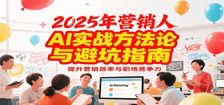2025年营销实战方法论与避坑指南，利用AI提升营销效率与职场竞争力-水水网赚