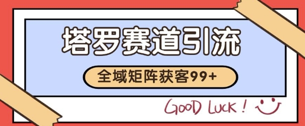 小红书某音塔罗赛道引流获客 自热矩阵日引200+【揭秘】-水水网赚